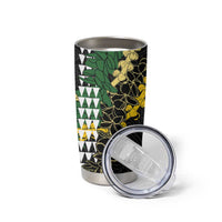 Hawaii Aloha Kakau Tumbler Cup Puakenikeni and Maile Lei Twist LT7 - Polynesian Pride