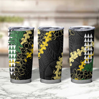 Hawaii Aloha Kakau Tumbler Cup Puakenikeni and Maile Lei Twist LT7 - Polynesian Pride