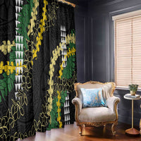 Hawaii Aloha Kakau Window Curtain Puakenikeni and Maile Lei Twist LT7 - Polynesian Pride