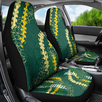 Hawaii Aloha Kakau Car Seat Cover Green Puakenikeni and Maile Lei Twist LT7 - Polynesian Pride