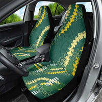 Hawaii Aloha Kakau Car Seat Cover Green Puakenikeni and Maile Lei Twist LT7 - Polynesian Pride