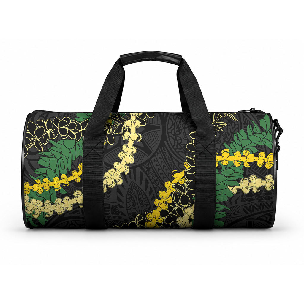 Hawaii Puakenikeni - Maile Lei Duffle Bag Obsidian Black
