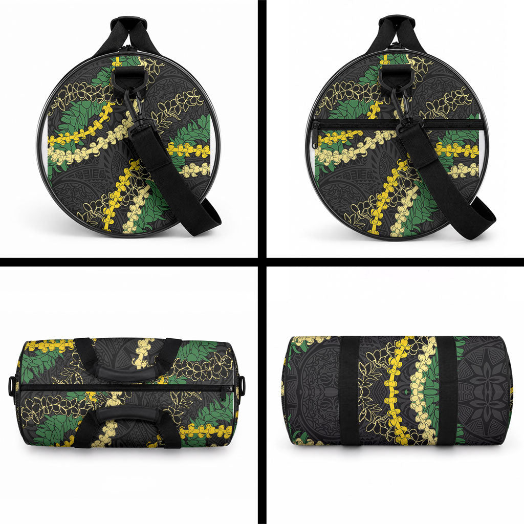 Hawaii Puakenikeni - Maile Lei Duffle Bag Obsidian Black