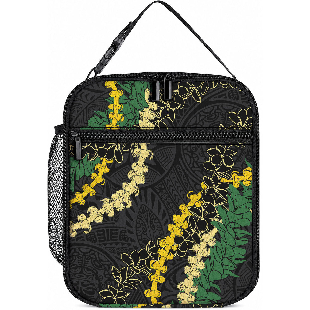 Hawaii Puakenikeni - Maile Lei Lunch Bag Obsidian Black