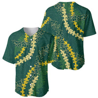 Hawaii Puakenikeni - Maile Lei Baseball Jersey Sage Green LT7 - Polynesian Pride