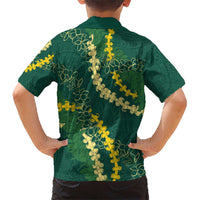 Hawaii Puakenikeni - Maile Lei Kid Hawaiian Shirt Sage Green LT7 - Polynesian Pride