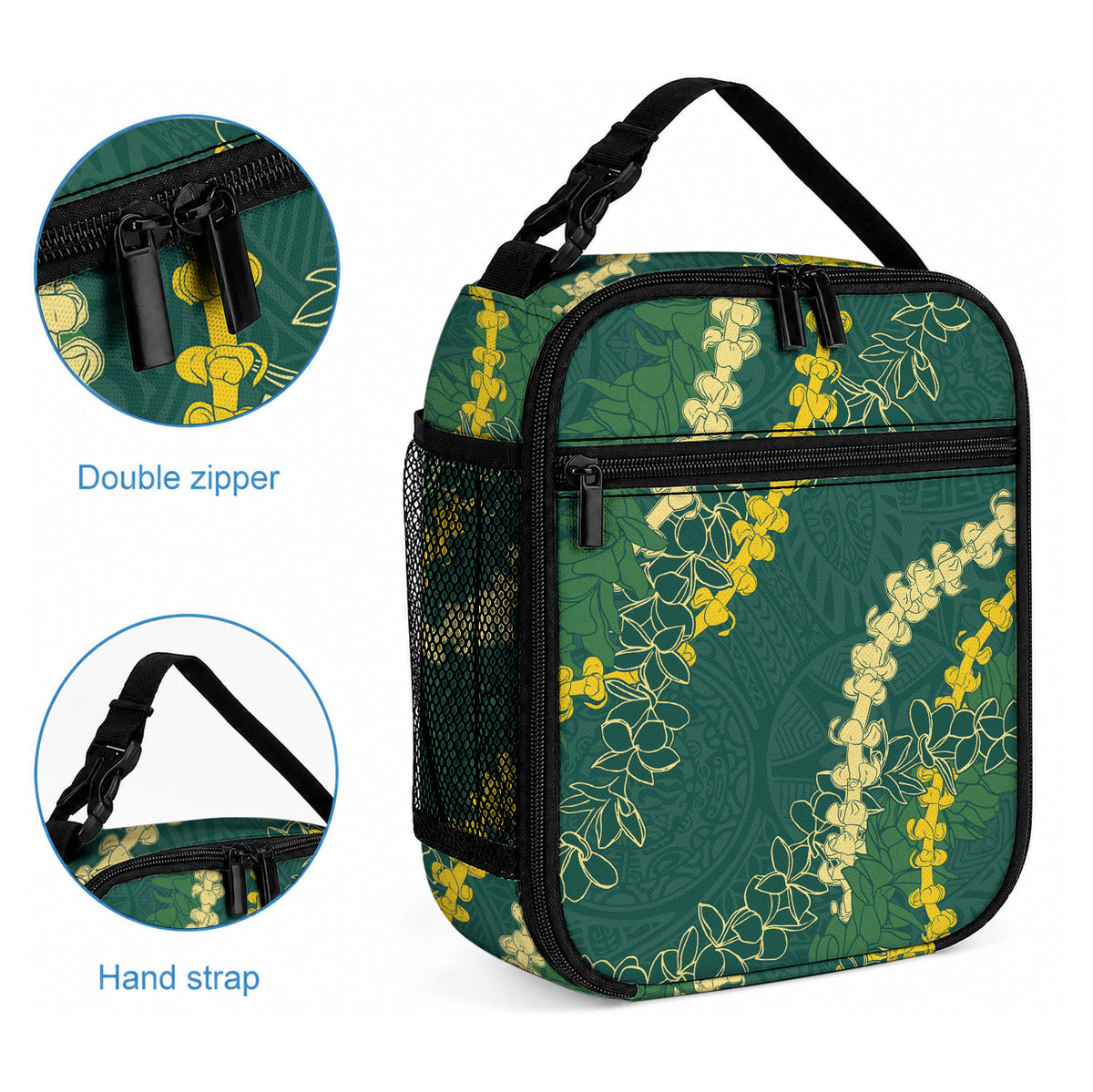 Hawaii Puakenikeni - Maile Lei Lunch Bag Sage Green