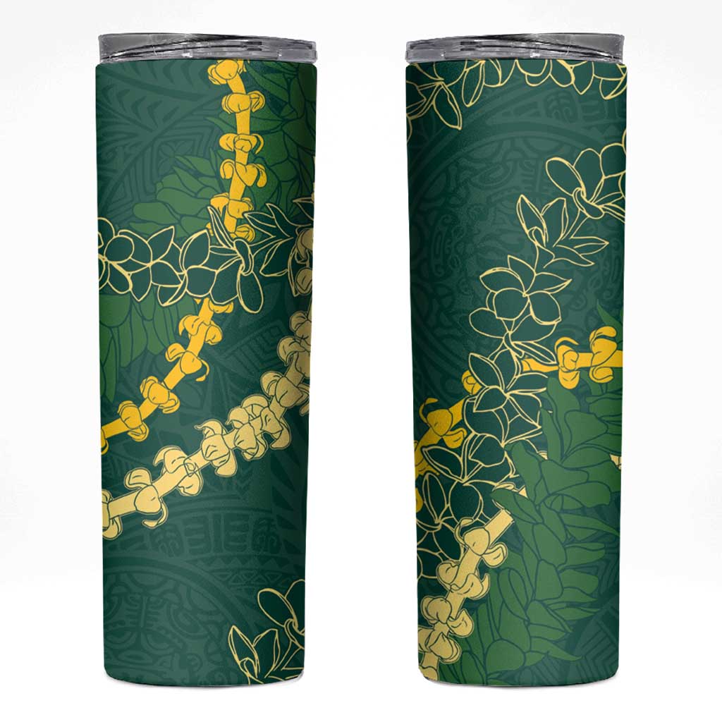 Hawaii Puakenikeni - Maile Lei Skinny Tumbler Sage Green LT7 Sage Green - Polynesian Pride