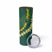 Hawaii Puakenikeni - Maile Lei Skinny Tumbler Sage Green LT7 - Polynesian Pride