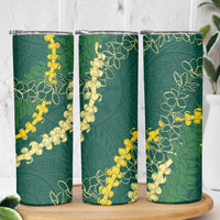Hawaii Puakenikeni - Maile Lei Skinny Tumbler Sage Green LT7 - Polynesian Pride