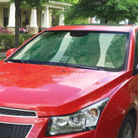 Polynesian Tribal Pattern Patchwork Picturesque Auto Sun Shade Sage Green