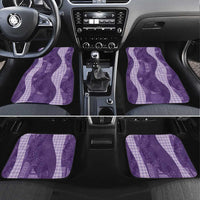 Polynesian Tribal Pattern Patchwork Picturesque Car Mats Deep Violet