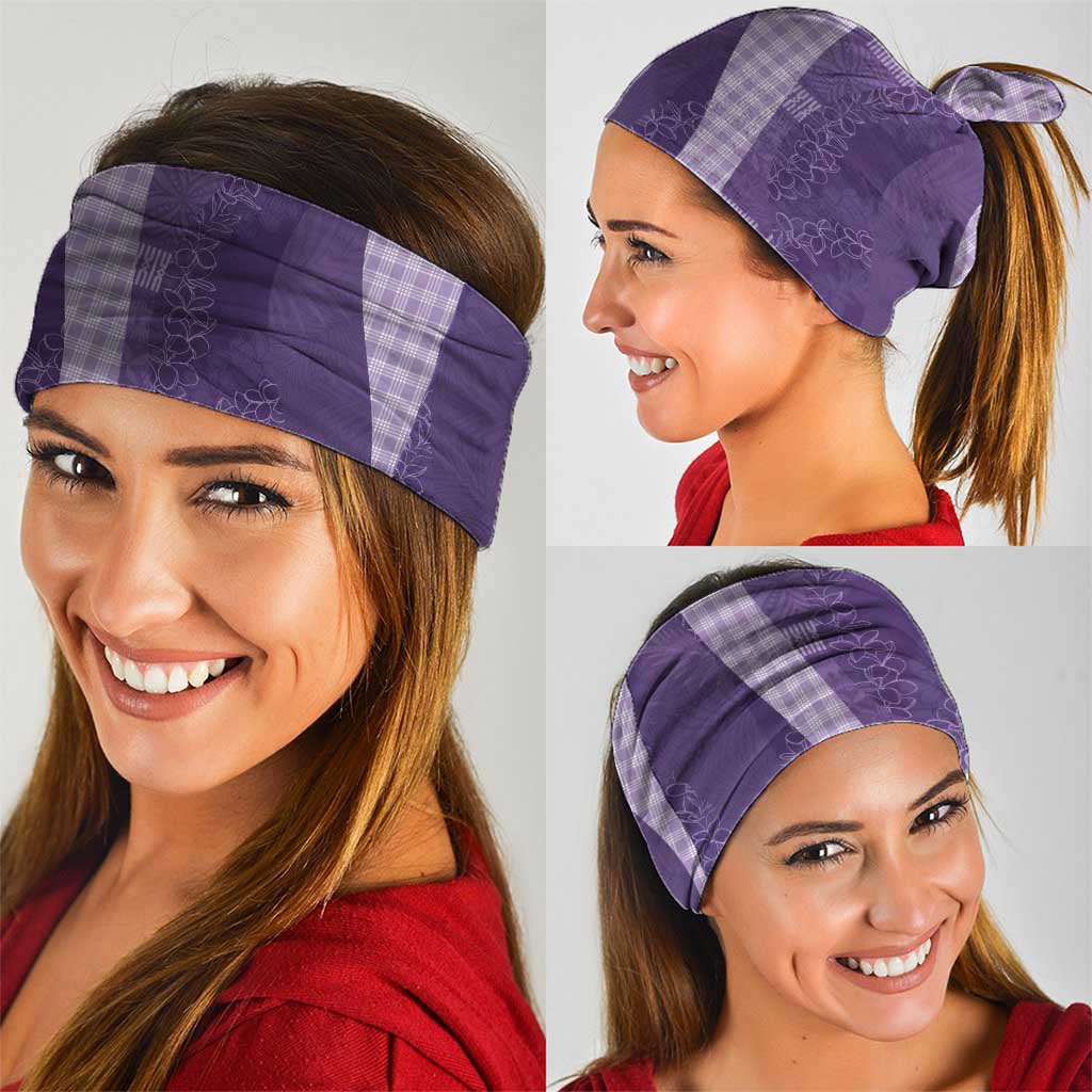 Polynesian Tribal Pattern Patchwork Picturesque Neck Gaiter Deep Violet