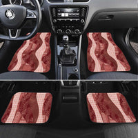 Polynesian Tribal Pattern Patchwork Picturesque Car Mats Crimson