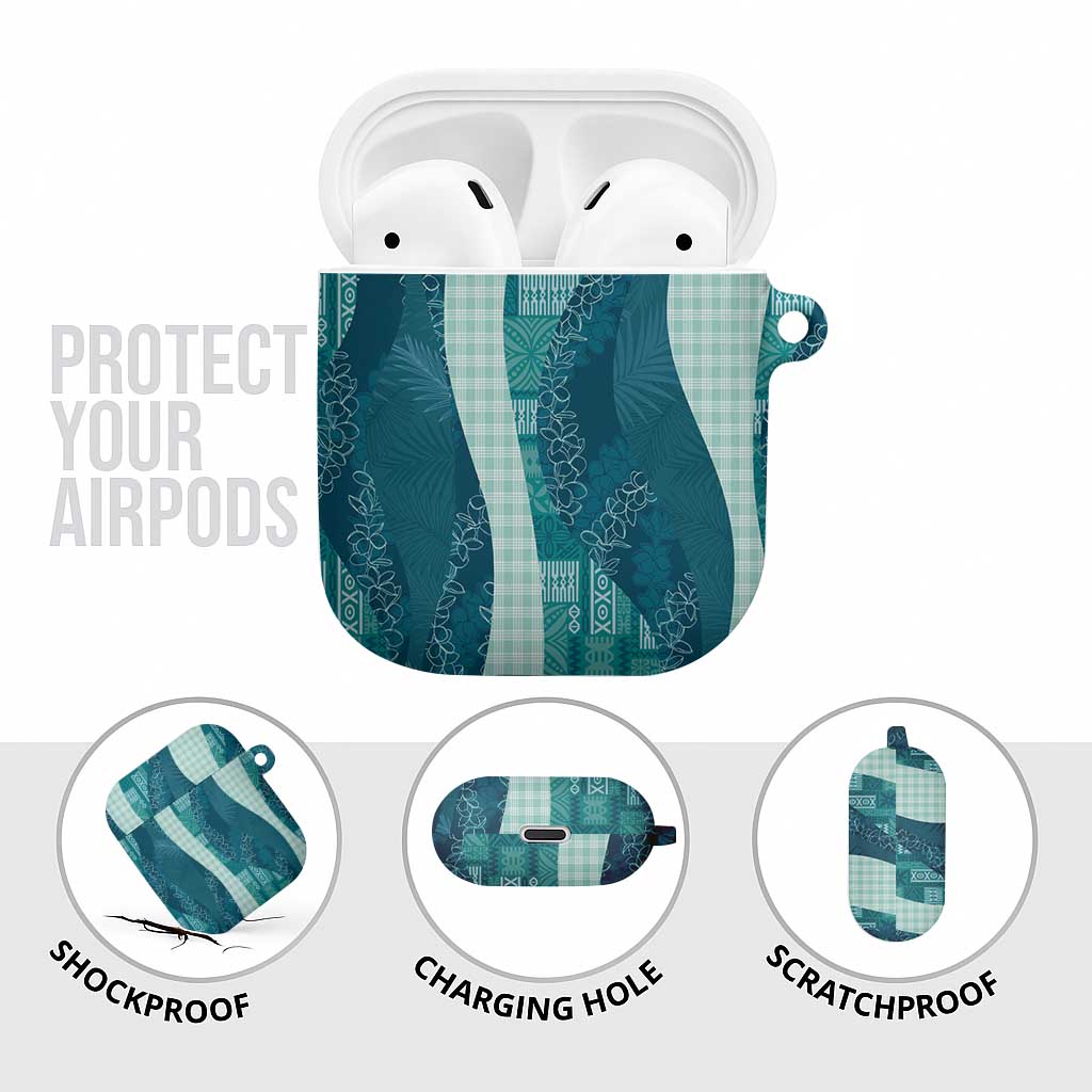 Polynesian Tribal Pattern Patchwork Picturesque AirPods Case Oceanic