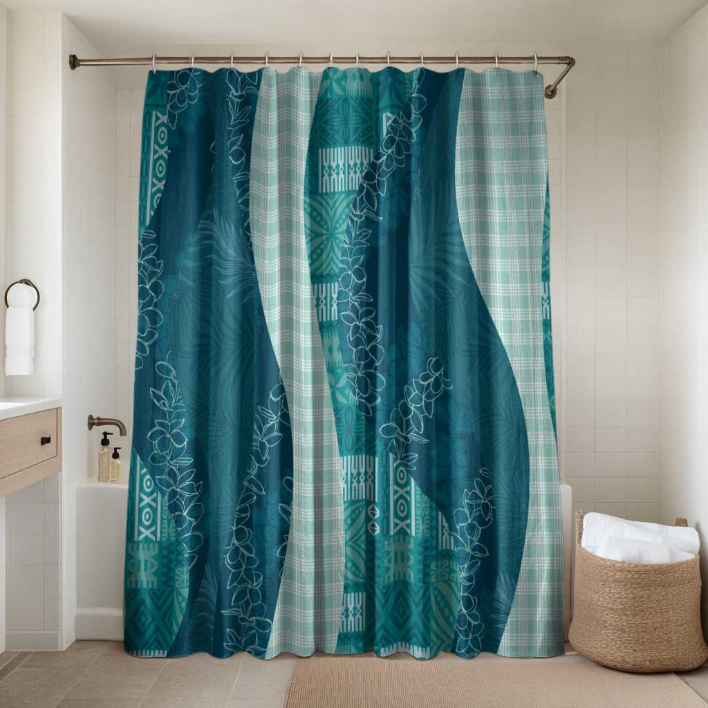 Polynesian Tribal Pattern Patchwork Picturesque Bathroom Set Oceanic