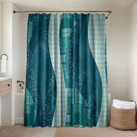 Polynesian Tribal Pattern Patchwork Picturesque Bathroom Set Oceanic