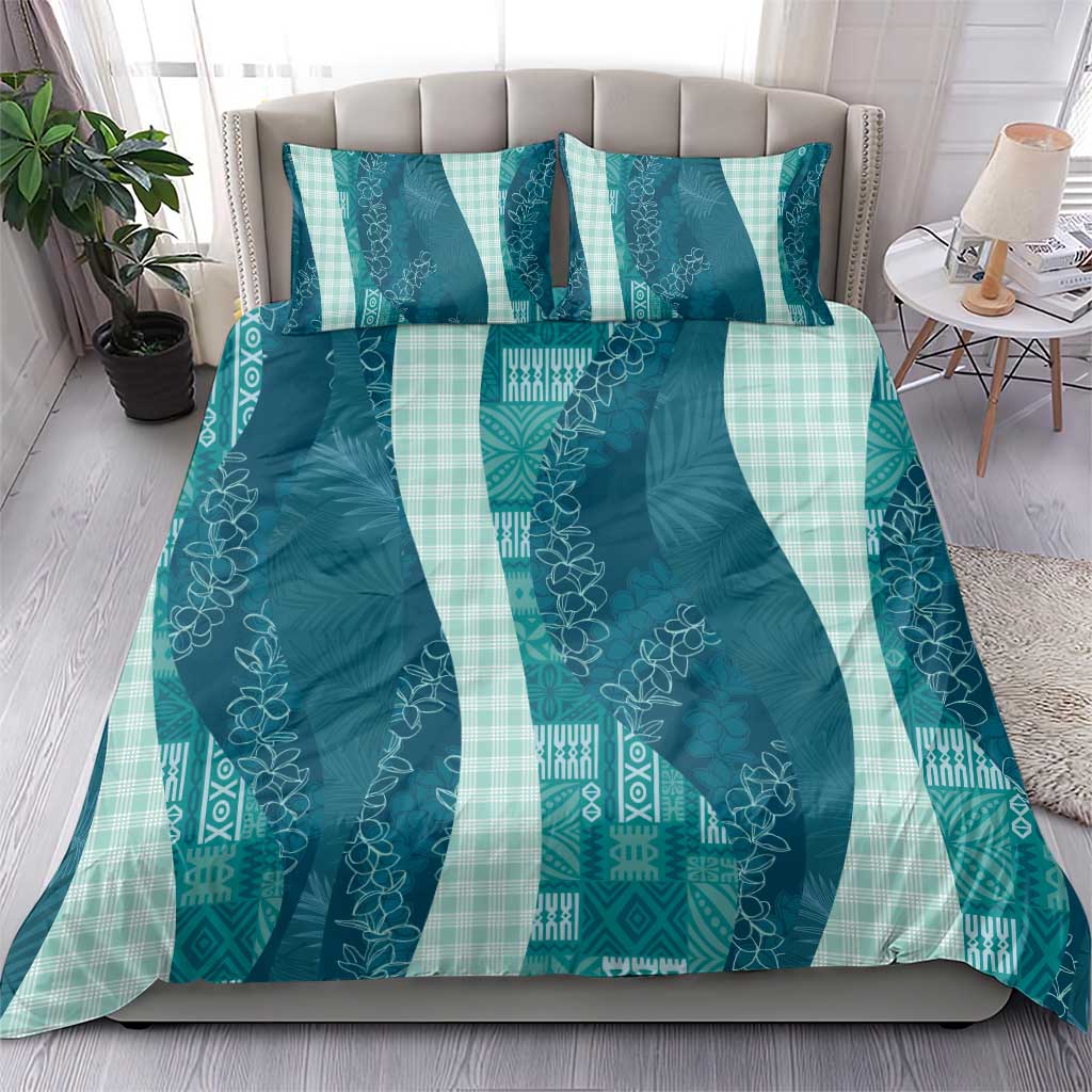 Polynesian Tribal Pattern Patchwork Picturesque Bedding Set Oceanic