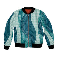 Polynesian Tribal Pattern Patchwork Picturesque Bomber Jacket Oceanic