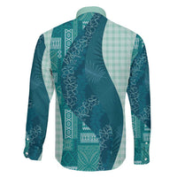 Polynesian Tribal Pattern Patchwork Picturesque Family Matching Long Sleeve Bodycon Dress and Hawaiian Shirt Oceanic LT7 - Polynesian Pride