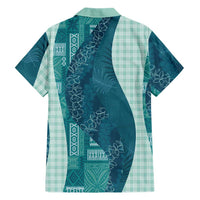 Polynesian Tribal Pattern Patchwork Picturesque Family Matching Summer Maxi Dress and Hawaiian Shirt Oceanic