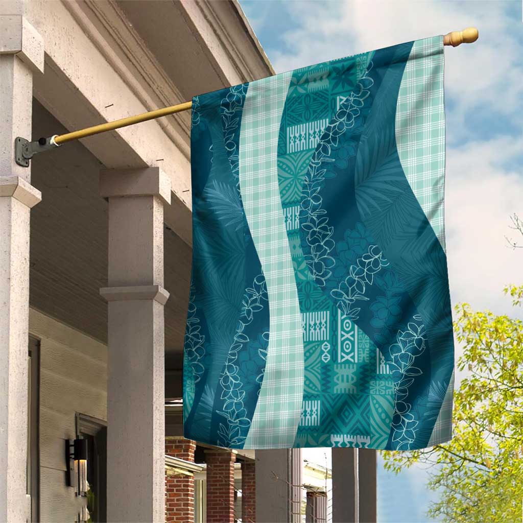Polynesian Tribal Pattern Patchwork Picturesque Garden Flag Oceanic