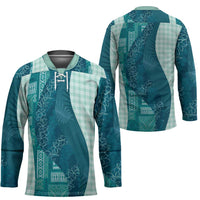 Polynesian Tribal Pattern Patchwork Picturesque Hockey Jersey Oceanic