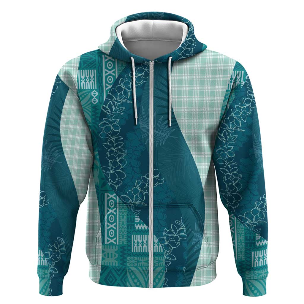 Polynesian Tribal Pattern Patchwork Picturesque Hoodie Oceanic