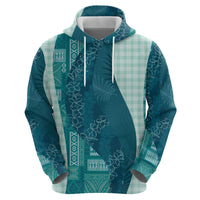 Polynesian Tribal Pattern Patchwork Picturesque Hoodie Oceanic