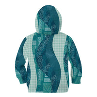 Polynesian Tribal Pattern Patchwork Picturesque Kid Hoodie Oceanic