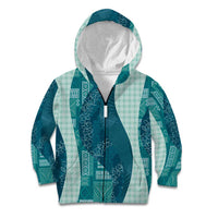 Polynesian Tribal Pattern Patchwork Picturesque Kid Hoodie Oceanic