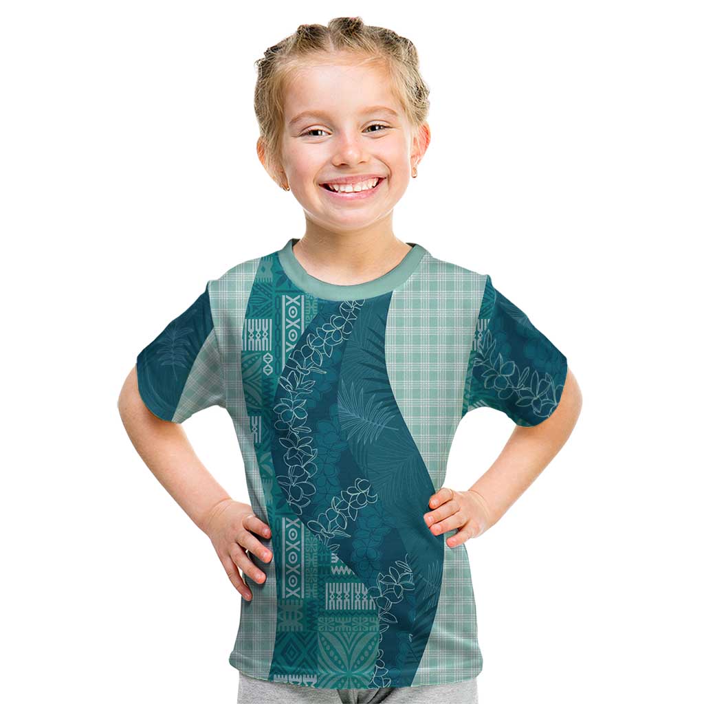 Polynesian Tribal Pattern Patchwork Picturesque Kid T Shirt Oceanic