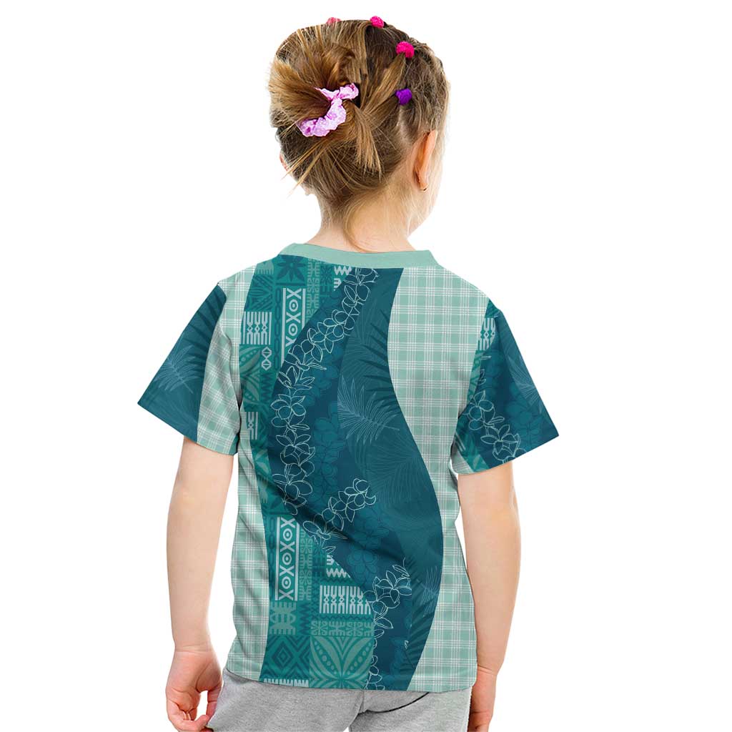 Polynesian Tribal Pattern Patchwork Picturesque Kid T Shirt Oceanic