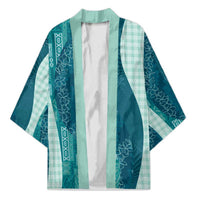 Polynesian Tribal Pattern Patchwork Picturesque Kimono Oceanic