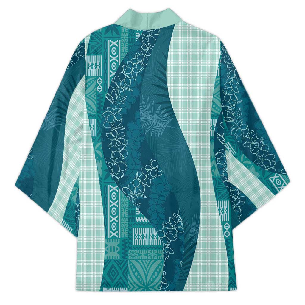 Polynesian Tribal Pattern Patchwork Picturesque Kimono Oceanic