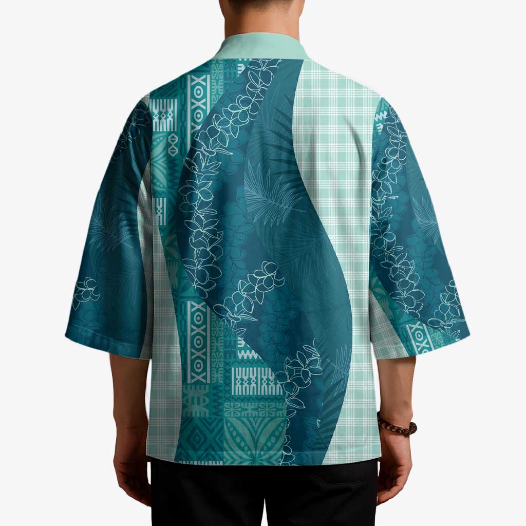 Polynesian Tribal Pattern Patchwork Picturesque Kimono Oceanic