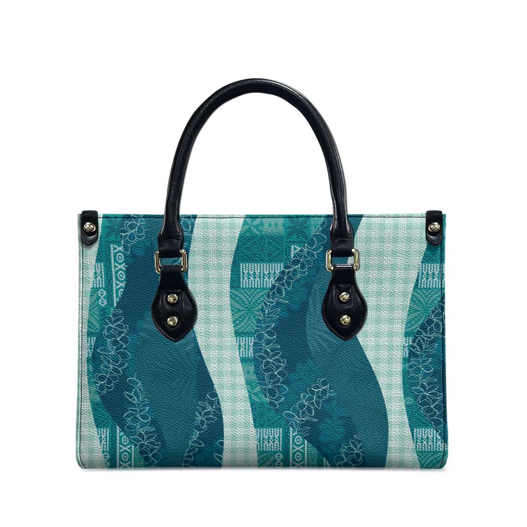 Polynesian Tribal Pattern Patchwork Picturesque Leather Bag Oceanic