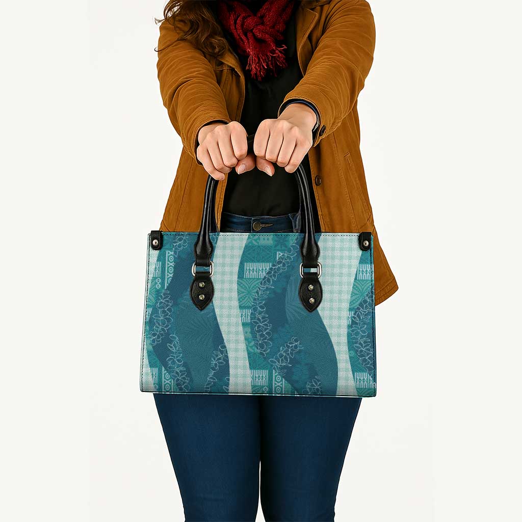 Polynesian Tribal Pattern Patchwork Picturesque Leather Bag Oceanic
