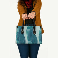 Polynesian Tribal Pattern Patchwork Picturesque Leather Bag Oceanic