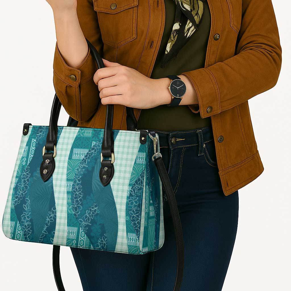 Polynesian Tribal Pattern Patchwork Picturesque Leather Bag Oceanic