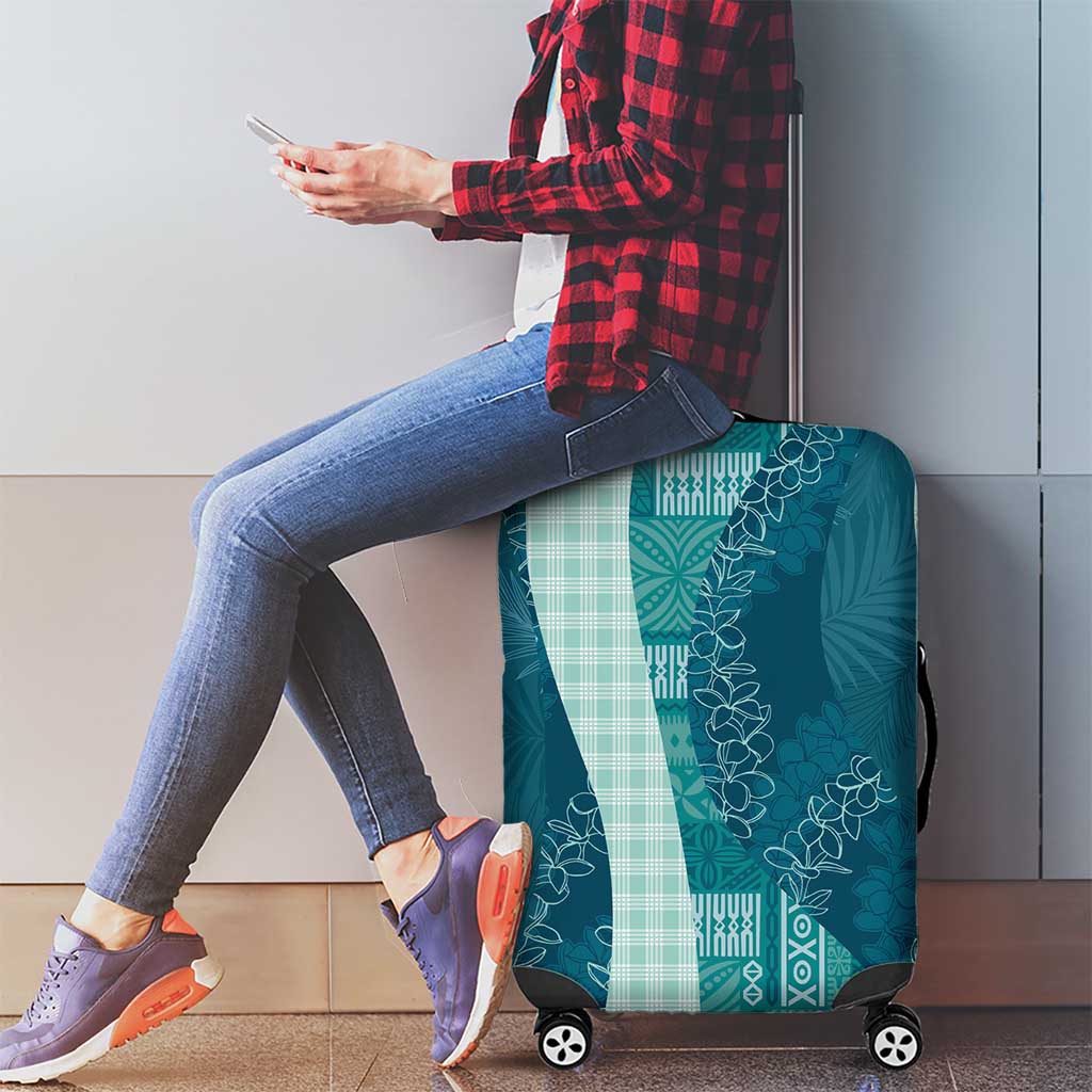 Polynesian Tribal Pattern Patchwork Picturesque Luggage Cover Oceanic