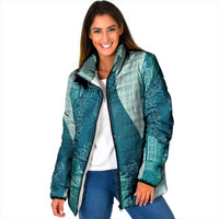 Polynesian Tribal Pattern Patchwork Picturesque Padded Jacket Oceanic