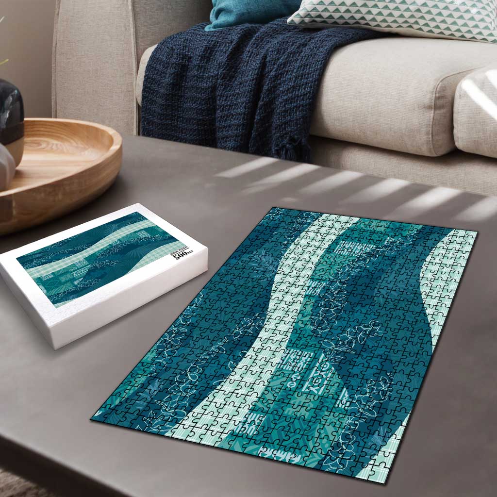 Polynesian Tribal Pattern Patchwork Picturesque Puzzle Oceanic