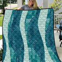 Polynesian Tribal Pattern Patchwork Picturesque Quilt Oceanic
