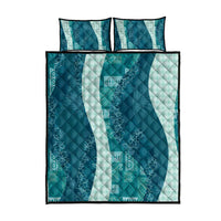 Polynesian Tribal Pattern Patchwork Picturesque Quilt Bed Set Oceanic