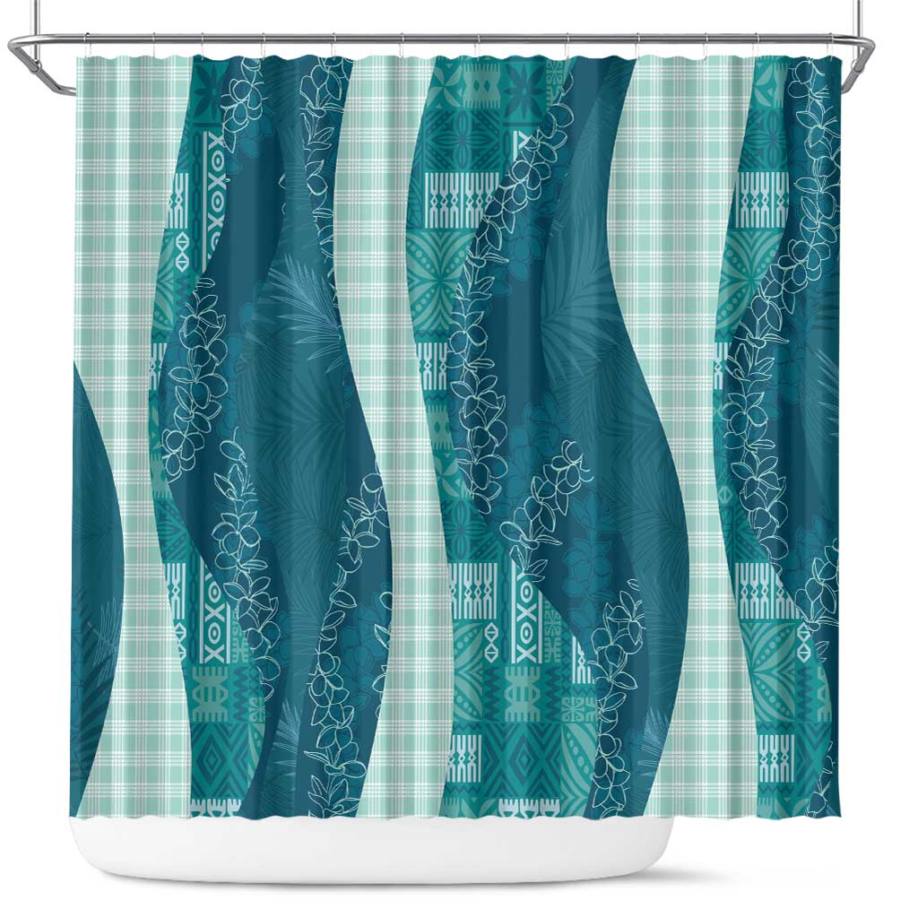 Polynesian Tribal Pattern Patchwork Picturesque Shower Curtain Oceanic