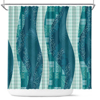 Polynesian Tribal Pattern Patchwork Picturesque Shower Curtain Oceanic