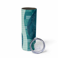 Polynesian Tribal Pattern Patchwork Picturesque Skinny Tumbler Oceanic