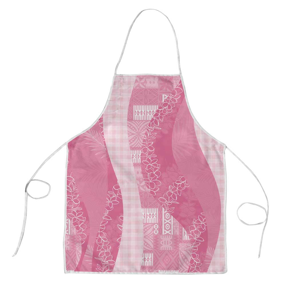 Polynesian Tribal Pattern Patchwork Picturesque Apron Rose Pink