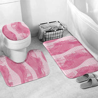 Polynesian Tribal Pattern Patchwork Picturesque Bathroom Set Rose Pink